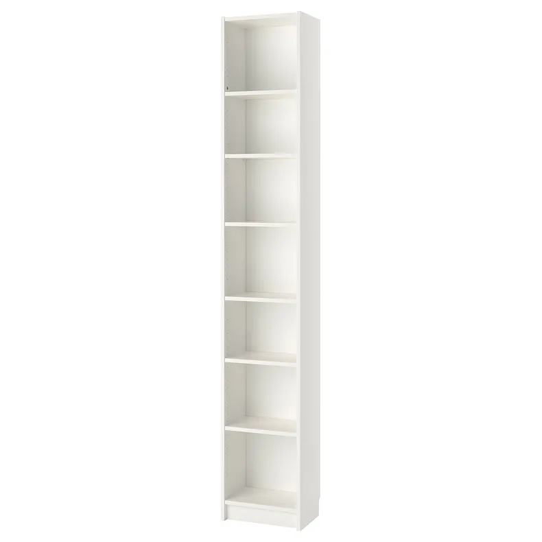 IKEA BILLY БІЛЛІ, книжкова шафа, білий, 40x28x237 см 492.177.34 фото №1