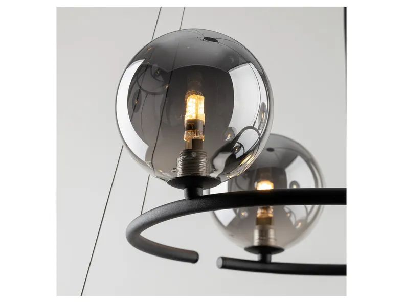 BRW Подвесной светильник Anabelle с 9 точками из металла в графитовом цвете 095037 фото №7