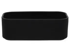 BRW Полосатая крышка для цветочного горшка Ronda керамическая черная 091709 фото