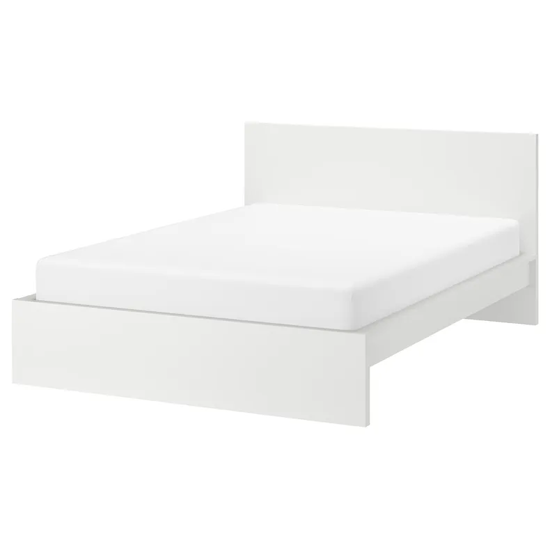 IKEA MALM МАЛЬМ, каркас кровати, белый, 140x200 см 299.315.96 фото №1