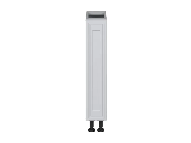 BRW Кухонный базовый шкаф Verdi 15 см с корзиной для груза светло-серый матовый, греноловый серый/светло-серый матовый FL_DC_15/82_C-SZG/JSZM фото №1
