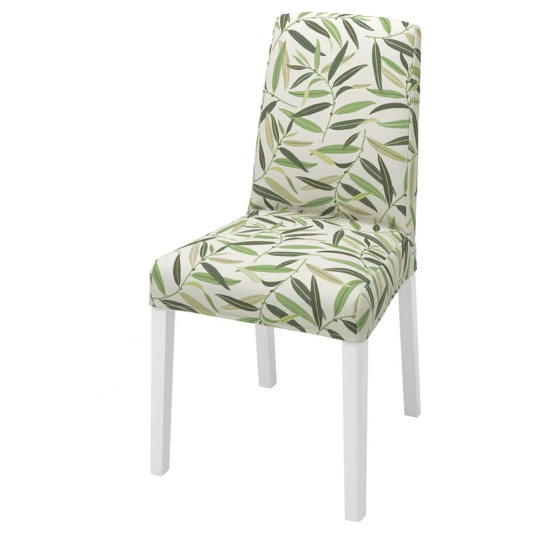 IKEA BERGMUND БЕРГМУНД, стілець, білий / ФОГЕЛЬФОРС різнобарвний 993.880.97 фото №1