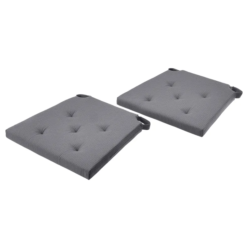 IKEA JUSTINA ЮСТІНА, подушка на стілець, сірий, 42 / 35x40x4 см 095.028.13 фото №1