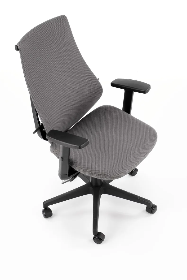 Крісло комп'ютерне офісне обертове HALMAR RUBIO сірий/чорний фото №5
