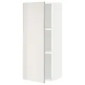 IKEA METOD МЕТОД, шафа навісна із полицями, білий / Ringhult світло-сірий, 40x100 см 394.606.99 фото thumb №1