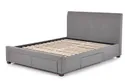 Двоспальне ліжко з шухлядами HALMAR MODENA 140x200 см сіре фото thumb №6
