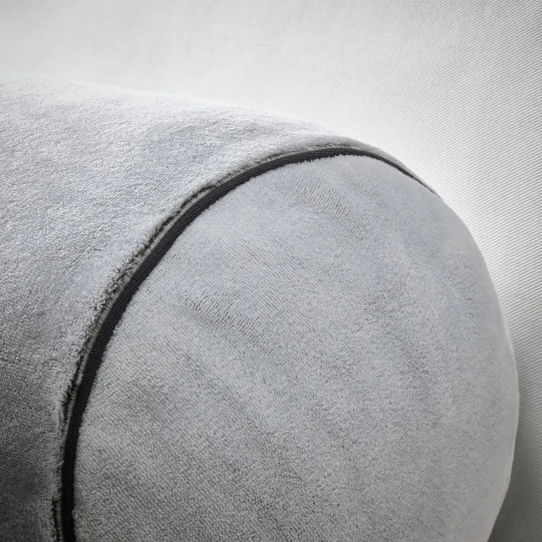IKEA BLÅSKATA БЛОСКАТА, подушка, у формі циліндра/світло-сірий, 80 см 505.695.13 фото №6