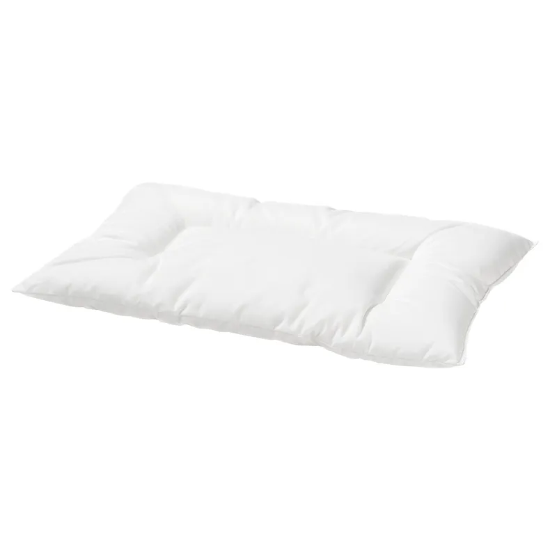 IKEA LEN ЛЕН, подушка для ліжка для немовлят, білий, 35x55 см 000.285.08 фото №1