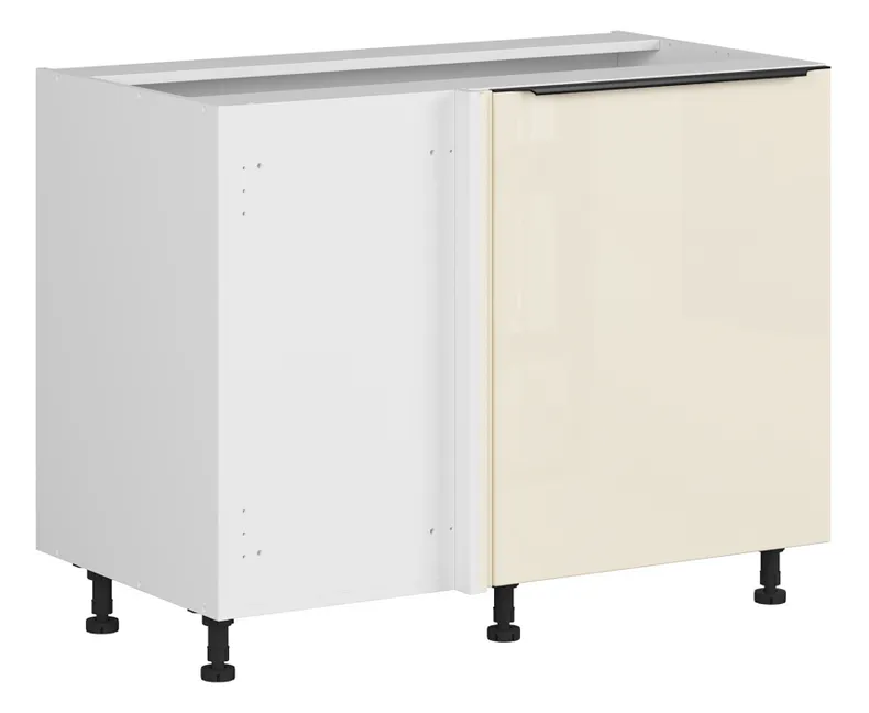 BRW Sole L6 левый угловой кухонный шкаф магнолия жемчуг строит угловой 120x82 см, альпийский белый/жемчуг магнолии FM_DNW_120/82/60_L/B-BAL/MAPE фото №2