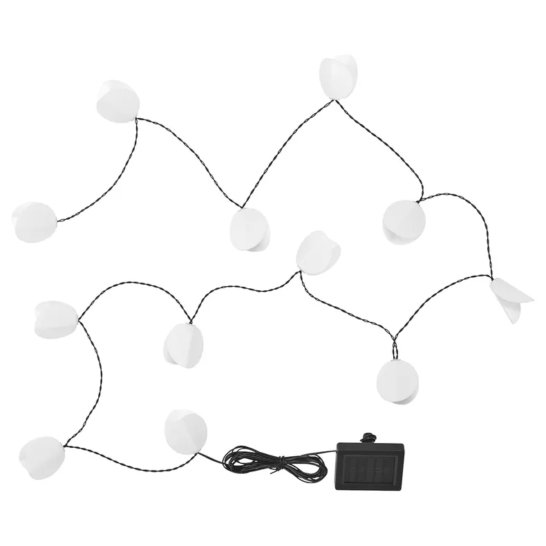 IKEA SOLVINDEN, Світлодіодна гірлянда, 12 вогнів, для сонячної батареї/листа 005.939.35 фото №1