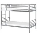 IKEA SVÄRTA СВЕРТА, каркас 2-ярусного ліжка, срібло, 90x200 см 102.479.73 фото thumb №1