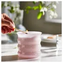 IKEA LUGNARE ЛУГНАРЕ, ароматизована свічка у склянці, жасмин / рожевий, 50 Години 605.021.50 фото thumb №2