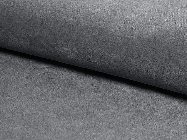 Кровать полуторная бархатная SIGNAL MONTREAL Velvet, серый, 140x200 фото №3