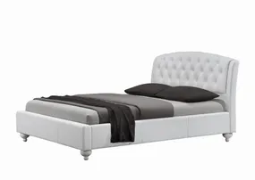 Кровать двуспальная HALMAR SOFIA 160x200 см белая фото