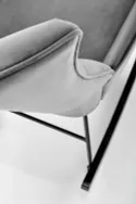 Крісло-гойдалка HALMAR BAZALTO сірий фото thumb №8