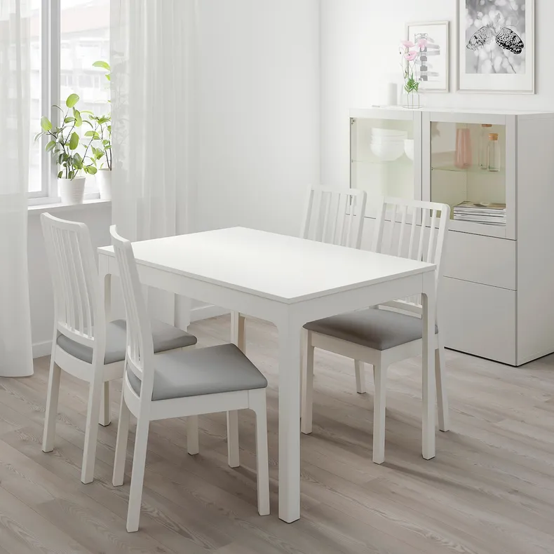 IKEA EKEDALEN ЭКЕДАЛЕН, чехол на стул, Оррста светло-серый 403.770.48 фото №7