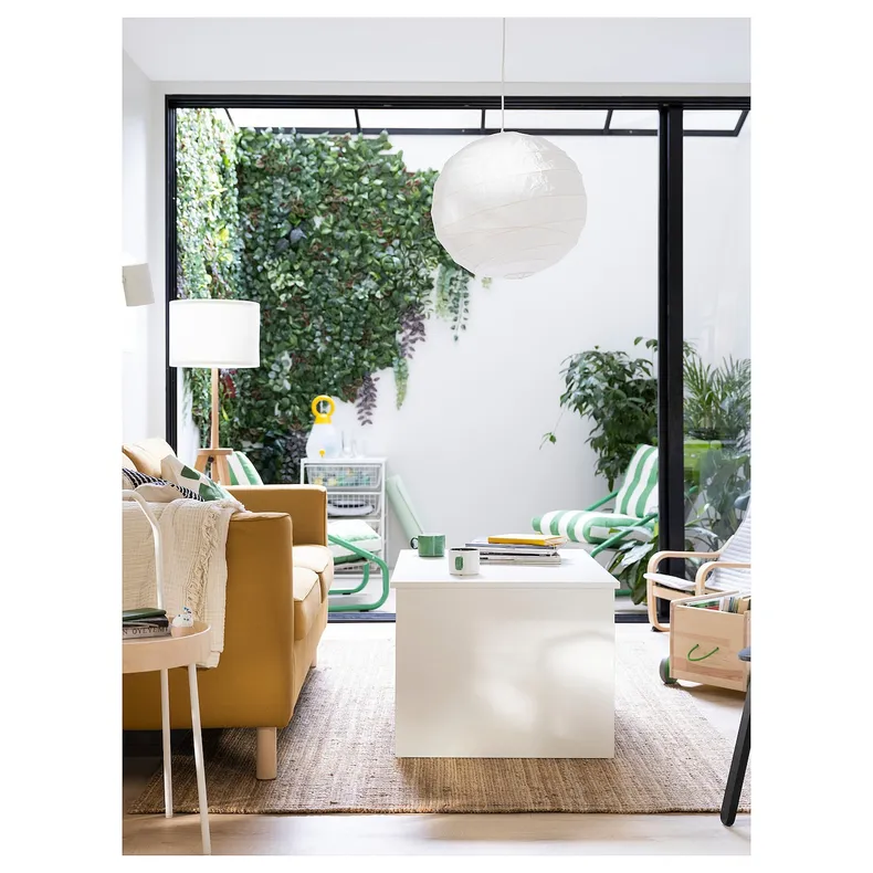 IKEA ÖSTAVALL ОСТАВАЛЛ, регулируемый журнальный стол, белый, 90 см 005.300.66 фото №5