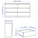 IKEA MALM МАЛЬМ, меблі д / спальні, компл із 4 предм, білий, 140x200 см 394.882.26 фото thumb №11