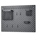 IKEA SKÅDIS СКОДИС, настенная панель, комбинация, черный, 76x56 см 195.465.19 фото thumb №1