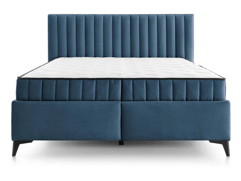 BRW Ліжко двоспальне з 2 матрацами та підйомним механізмом BRW JOY, 160x200 см, тканина: синій LO_KT-JOY-160X200-G2-ELEMENT_13 фото №1