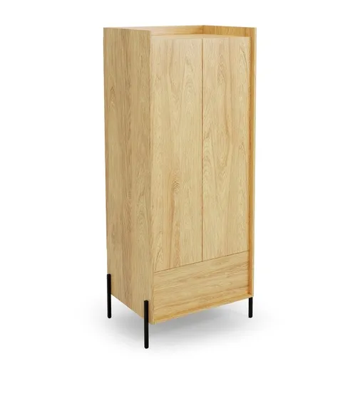 Шкаф HALMAR MOBIUS 2D 78x60 см, корпус : натуральный гикори, фасады - натуральный гикори фото №1