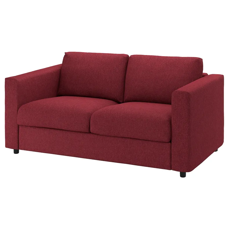 IKEA VIMLE ВИМЛЕ, чехол на 2-местный диван, Красный/коричневый 794.344.20 фото №2