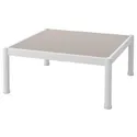 IKEA SEGERÖN СЕГЕРЁН, садовый столик, белый / бежевый, 73x73 см 405.107.97 фото thumb №1
