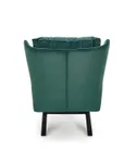Кресло мягкое HALMAR Victus темно-зеленый/черный фото thumb №4