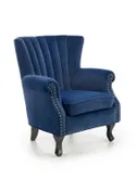 Кресло мягкое HALMAR TITAN темно-синее фото thumb №1