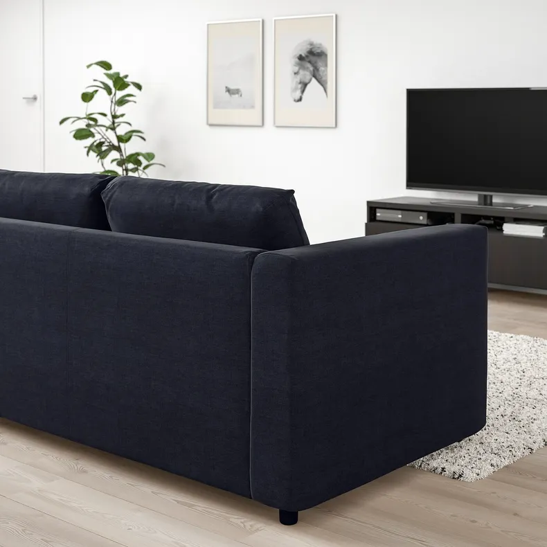 IKEA VIMLE ВІМЛЕ, 2-місний диван, САКСЕМАРА чорно-синій 693.990.16 фото №3