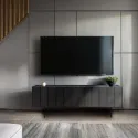 MEBEL ELITE Шкаф 3-х дверный RTV 160 см BERGAMO Black фото thumb №2