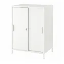 IKEA TROTTEN ТРОТТЕН, шафа з розсувними дверцятами, білий, 80x55x110 см 604.747.60 фото thumb №1