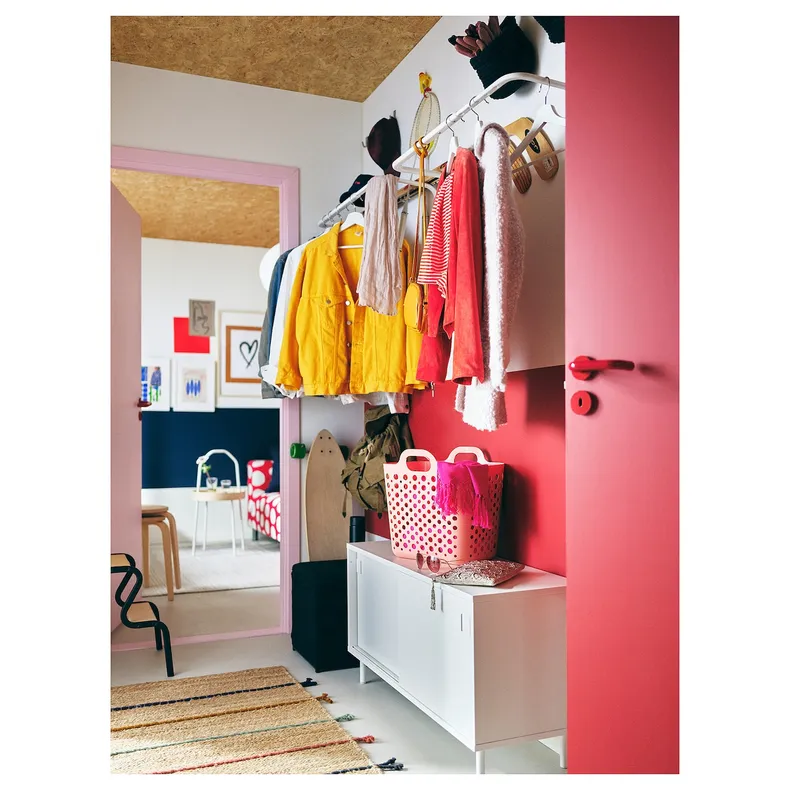IKEA RAKLEV РАКЛЕВ, килим, пласке плетіння, ручна робота натуральний/різнобарвний, 70x160 см 804.080.24 фото №6