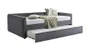 Ліжко односпальне SIGNAL Elmo 120x200 см, сірий фото