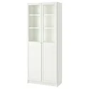 IKEA BILLY БІЛЛІ, стелаж панель / скляні дверцята, білий, 80x42x202 см 693.988.37 фото thumb №1