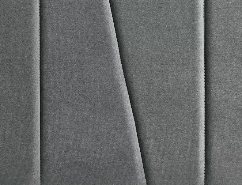 Ліжко односпальне SIGNAL Savana Velvet 120x200 см, сірий фото №4