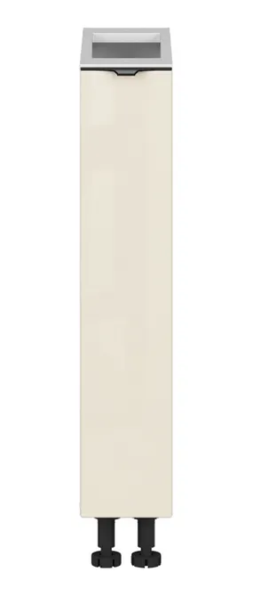 BRW Кухонный базовый шкаф Sole L6 15 см с корзиной для груза магнолия жемчуг, альпийский белый/жемчуг магнолии FM_DC_15/82_C-BAL/MAPE фото