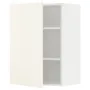 IKEA METOD МЕТОД, шафа навісна із полицями, білий / ВАЛЛЬСТЕНА білий, 60x80 см 395.072.58 фото
