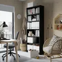 IKEA BILLY БІЛЛІ, книжкова шафа, чорний під дуб, 80x28x202 см 404.773.40 фото thumb №3
