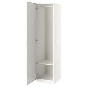 IKEA PAX ПАКС / ÅHEIM ОХЕЙМ, гардероб, комбінація, білий/дзеркальний, 50x60x201 см 693.361.56 фото