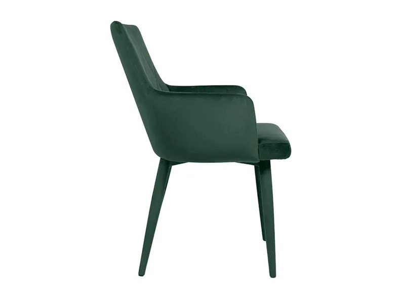 BRW Комплект мягких бархатных стульев 2 шт BRW MERLOT, зеленый SJ180_19_2SZT-ZIELONY фото №4