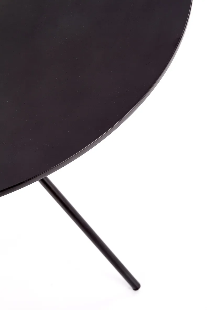 Круглый стол обеденный HALMAR FONDI черный фото №5