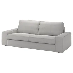 IKEA KIVIK КИВИК, чехол на 3-местный диван, Талмира белая/черная 505.171.47 фото