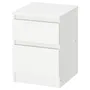 IKEA KULLEN КУЛЛЕН, комод с 2 ящиками, белый, 35x49 см 803.092.41 фото