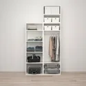 IKEA PLATSA ПЛАТСА, гардероб із 2 дверцятами, білий/ФОННЕС білий, 120x57x251 см 294.243.48 фото thumb №4