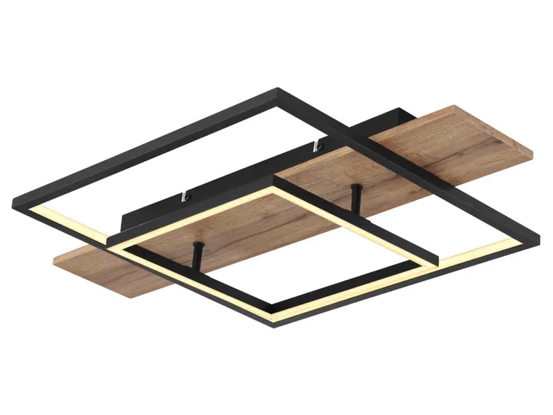 BRW Vanni LED 2-позиционный металлический потолочный светильник черный 091501 фото №1