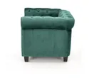 Кресло мягкое HALMAR ERIKSEN темно-зеленый/черный фото thumb №4