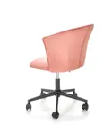Крісло офісне обертове HALMAR PASCO, рожевий оксамит фото thumb №3