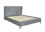 Кровать двуспальная HALMAR ESTELLA 90 90х200 см серый фото