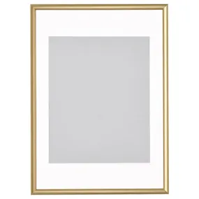 IKEA SILVERHÖJDEN СІЛВЕРХОЙДЕН, рамка, золотистий колір, 50x70 см 105.500.11 фото